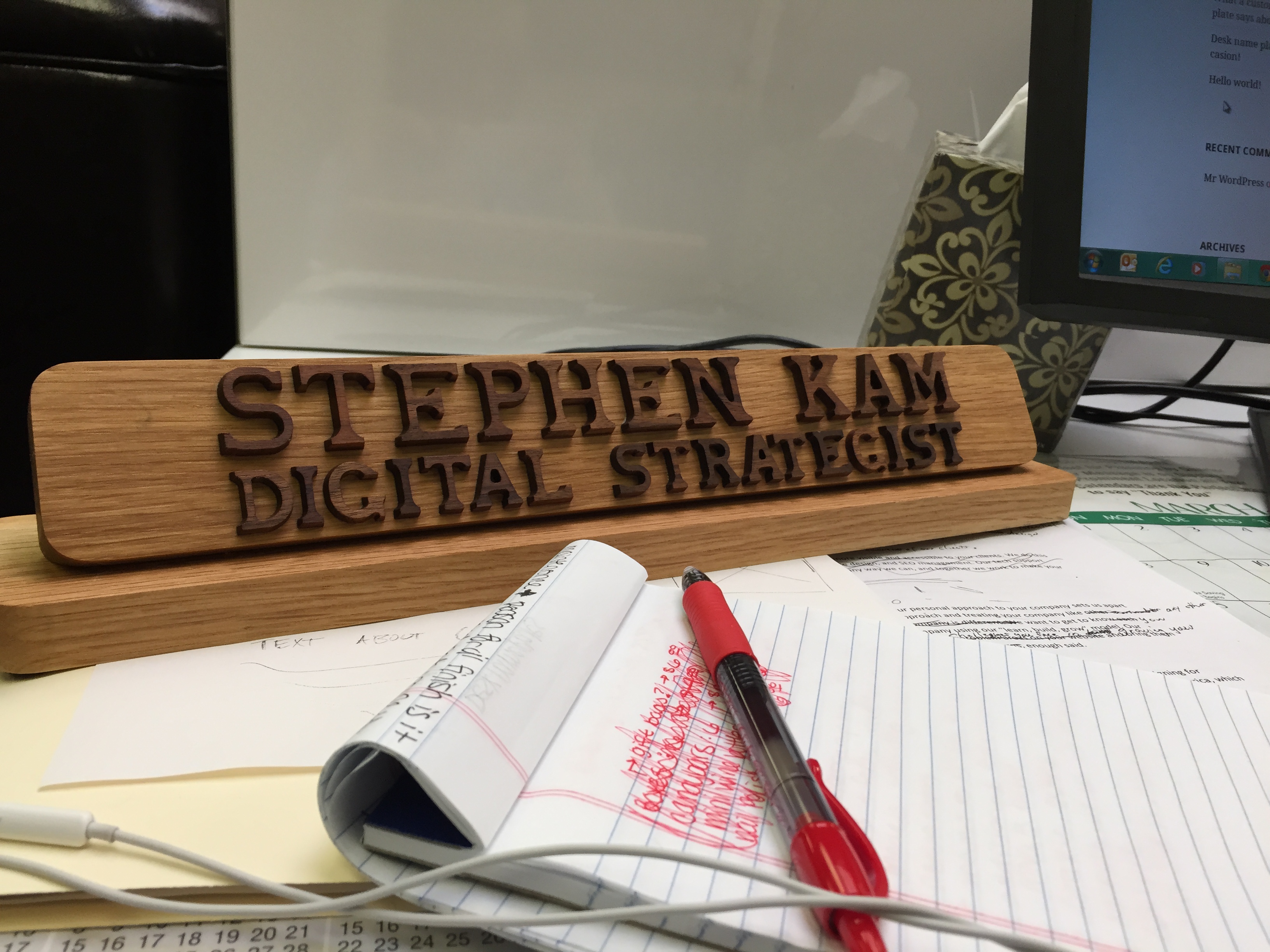 Our Custom Desk Name Plates Let You Show Your Creativity Name