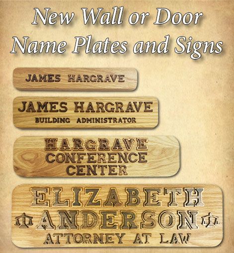 Name Plates To Make Any Office Unique Desk Door Or Wall Name Plates