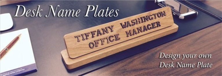 The Beauty Of A Custom Desk Name Plate Name Plates